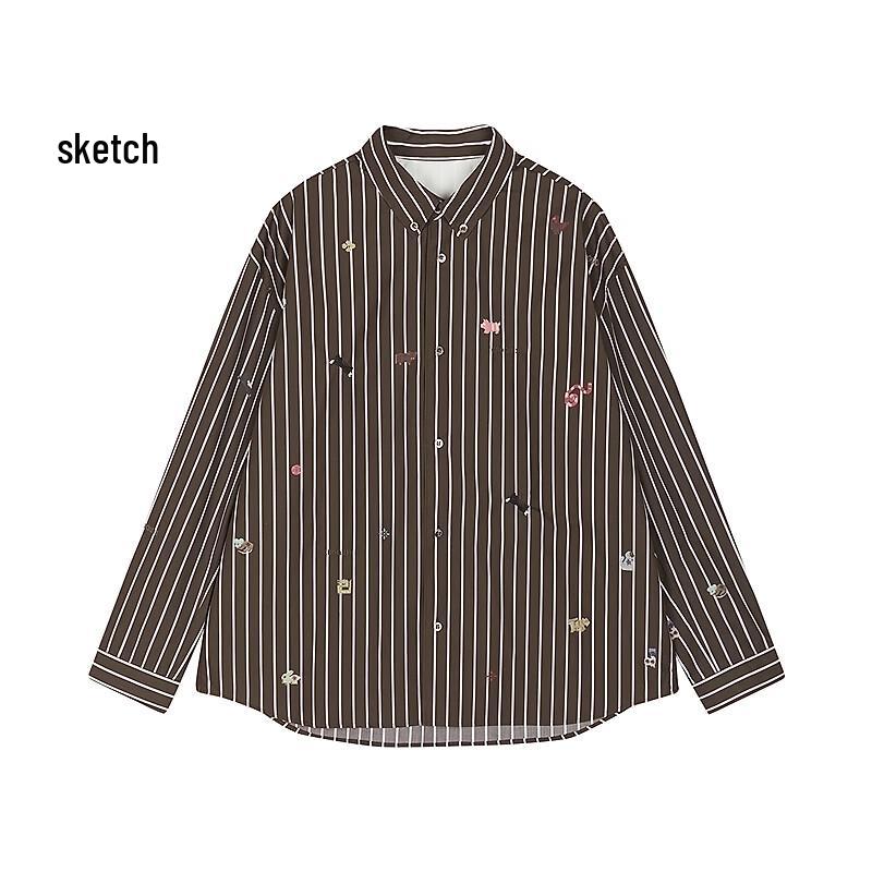 JNBY by CROQUIS Men s Oversized Printed Long-Sleeve Shirt M