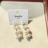 Sweet Retro Cherry Earrings Female Fresh Summer Theme Fruit Design Dangling Drop Earrings Girls Versatile Fashion Accessories