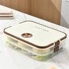 Clear Dumpling Storage Container With Manual Date Timer Stackable Designs Accessory for Efficient Freezer Organization