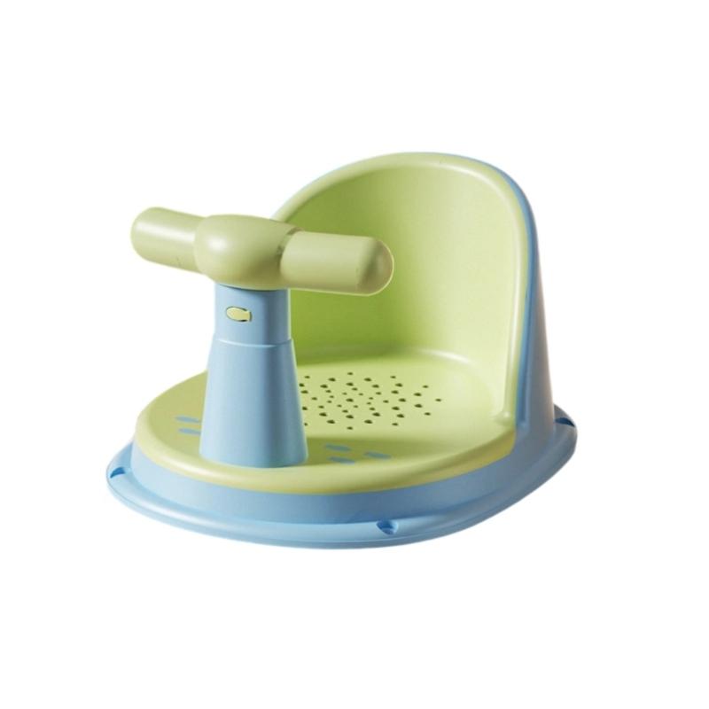 Portable Infant Bathing Chair Anti Skid Base Strong Suction Cups for Stability Easy to Clean Lightweight Baby Bath Seat