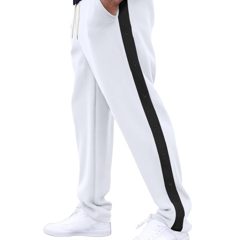 Men's Striped Cotton Drawstring Trousers
