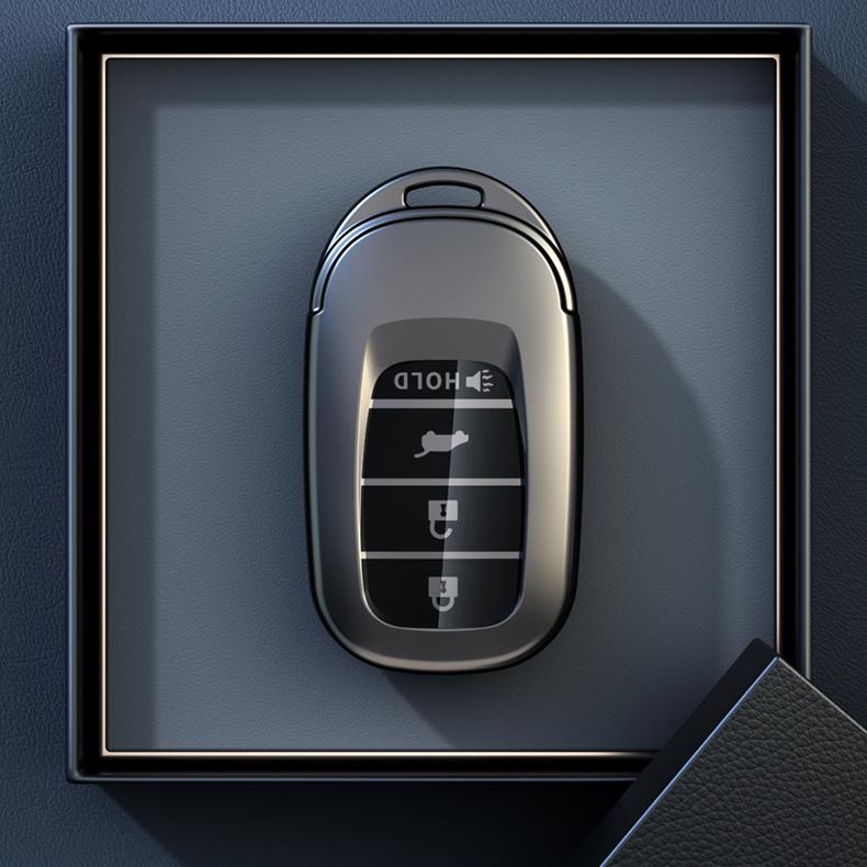 

Icar Tpu For Honda Accord Civic Pilot Hr-V Cr-V Remote 4 Button Auto Car Key Case Cover Holder Accessories