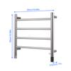 Smart Towel Warmer Heated Towel Rack WiFi APP Control 50W Low Power AI Timer Fast Heating 45 65 Degrees C Adjustable