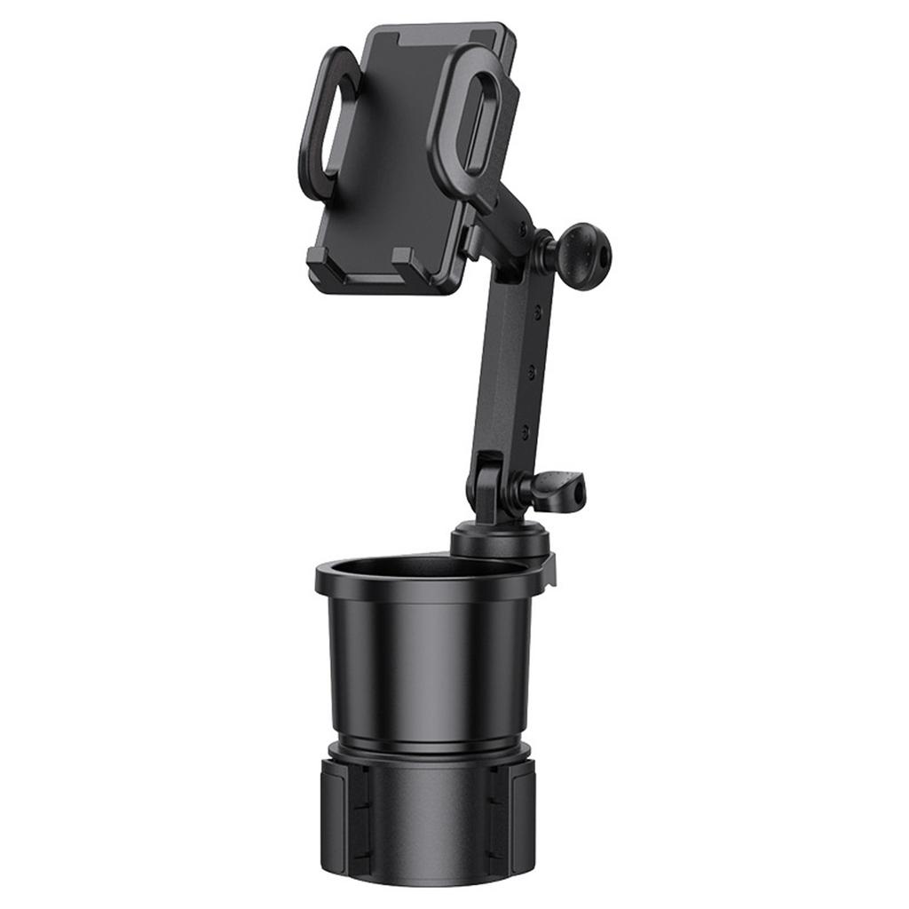 Cup Holder Phone Mount Car Accessory For Secure Navigation Drink Storage Sleek Design For Phones Cups Compatible With Vehicle Cup Holders