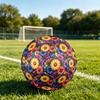 1pc Colorful Daisy Garden Theme Soccer Ball Football, Size 5, Lightweight PVC, Durable Outdoor Training Soccer Ball, Gift M6144