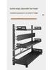 Multi-layer Kitchen Utensil Organizer: Knife Holder & Condiment Rack