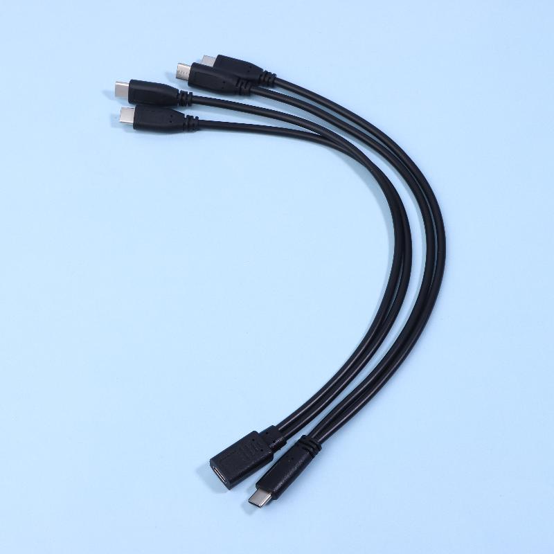 USB-C-Kabelteiler Typ-C-Kabelteiler 1 auf 2 Verlängerungskabel Netzteil 3A 15W Ladekabeladapter für mehrere Geräte