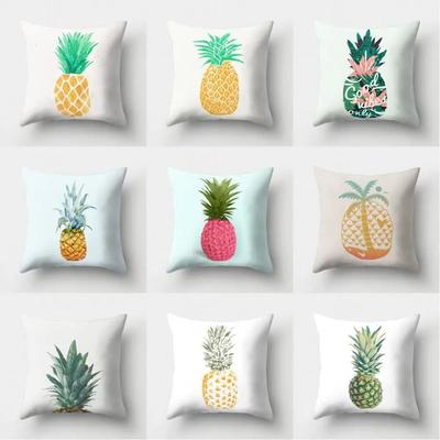 Home Cushion Cover Car Pillow  Pineapple Cartoon   Office   Creative
