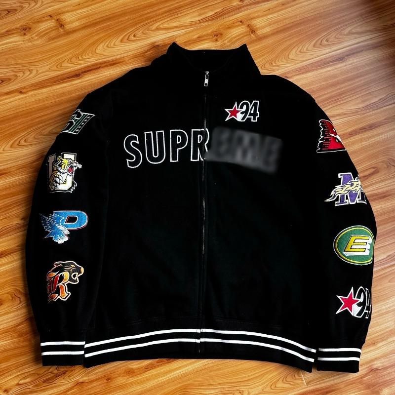 Men's and women's alphabet decal waterproof hooded zipper jacket