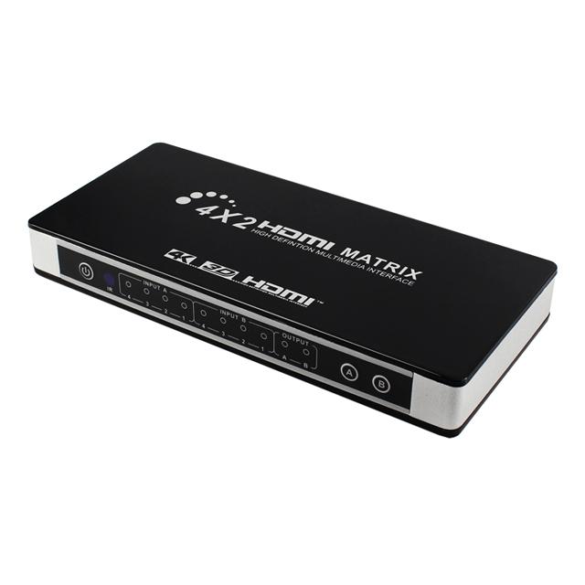 HDMI матричный коммутатор 4 входа 2 выхода, поддержка 4K 30 Гц CEC ARC с аудиовыходом HY-4402-V0-C