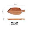 OLOEY Wooden Leaf-Shaped Afternoon Tea Tray