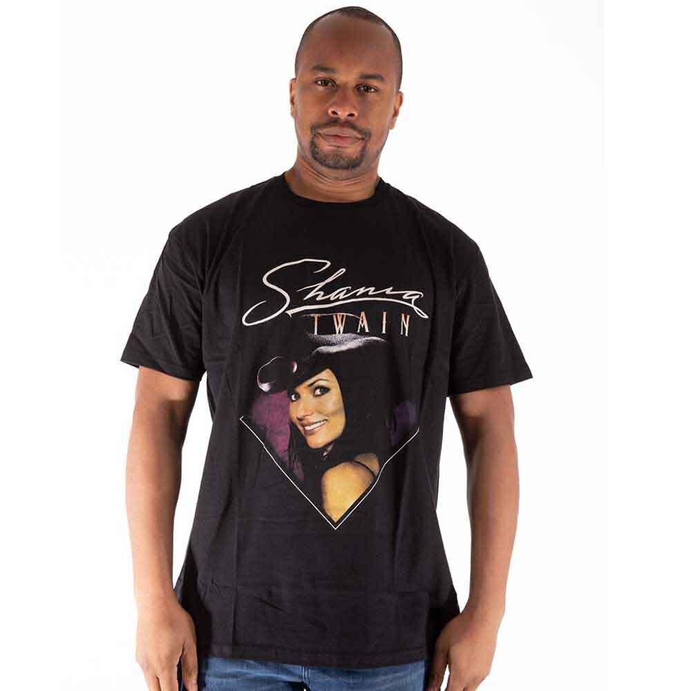 Shania Twain Purple Photo T-Shirt Black New XXXXL