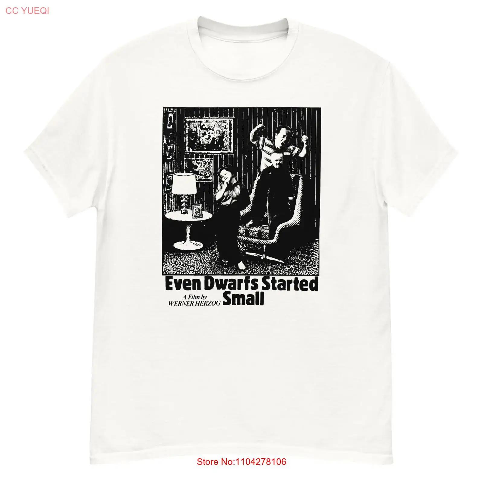 

Even Dwarfs Started Small cult film Herzog fan art t shirt vintage Washed streetwear Casual Versatile Slightly fashion S разноцветный