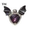 Metal Car Diffuser Accessories Halloween Air Vent Clip, Metallic Skull Bat Freshener Perfume Holder Charm, Cool Auto Aroma for Gothic Truck
