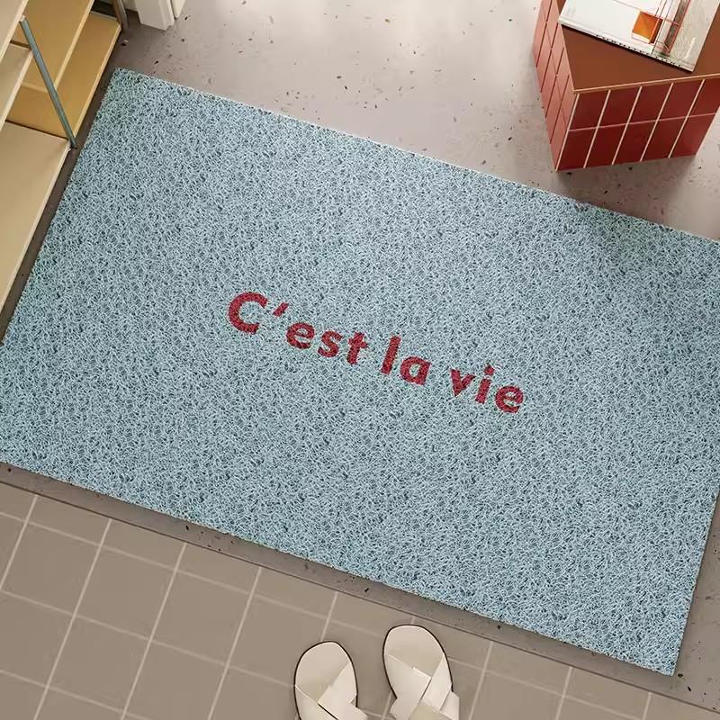Franse PVC Deurmat Snijdbaar Huisentree Welkom Mat Kleed Tapijt Stofwerend Kussen Buiten Esthetische Woonkamer Decoratie 40x60cm