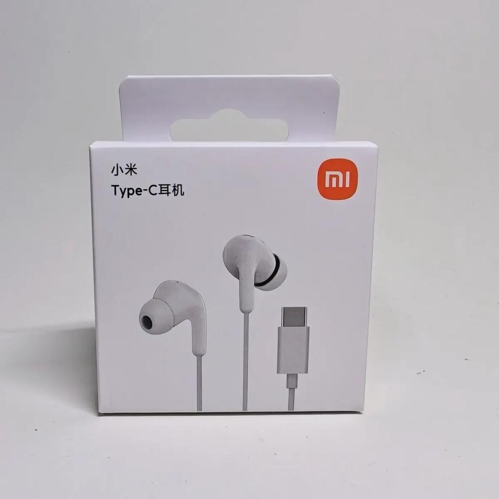 אוזניות חוטיות Type C מקוריות In-Ear אוזניות חוטיות עם מיקרופון אוזניות סטריאו עבור Redmi POCO Huawei Samsung