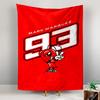 Marc Marquez 93 Red Cartoon Ant Peace Sign Graphic Design Patterned Tapestry for Bedroom and Living Room Home Decor Sofas