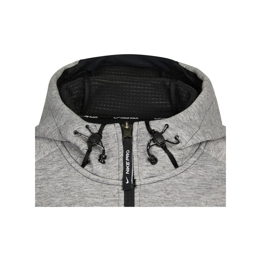 Nike Knit Sport Hooded Logo Jacket Men Outerwear Grey DD1879-010