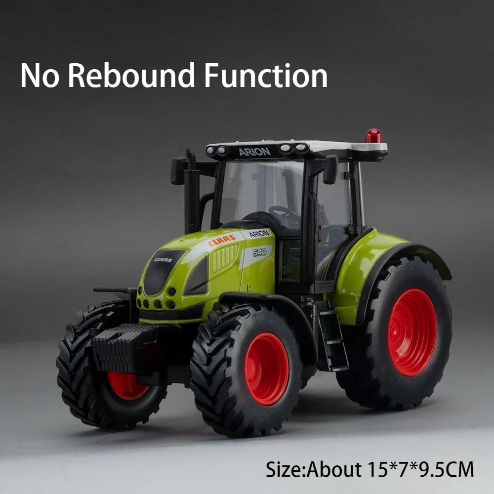 

1:32 Сплав Сельскохозяйственный Трактор Литая Модель Игрушки Миниатюрная Машина Со Звуком Светом Инерционный Металлический Кузов Транспортное Средство Игрушка для Веселья Мальчиков Подарок