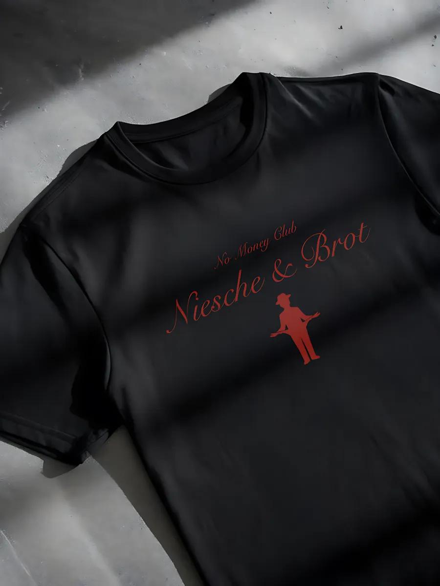 Black T-shirt with Beggar y2k print 2XL