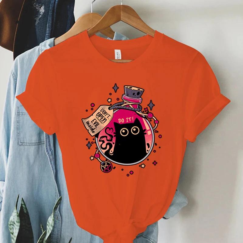 Woman Clothing Graphic T Shirts Womens Lovely Pattern Tshirt for Female Fashion Tops 2024 Funny T Shirts Youthful Woman Clothes