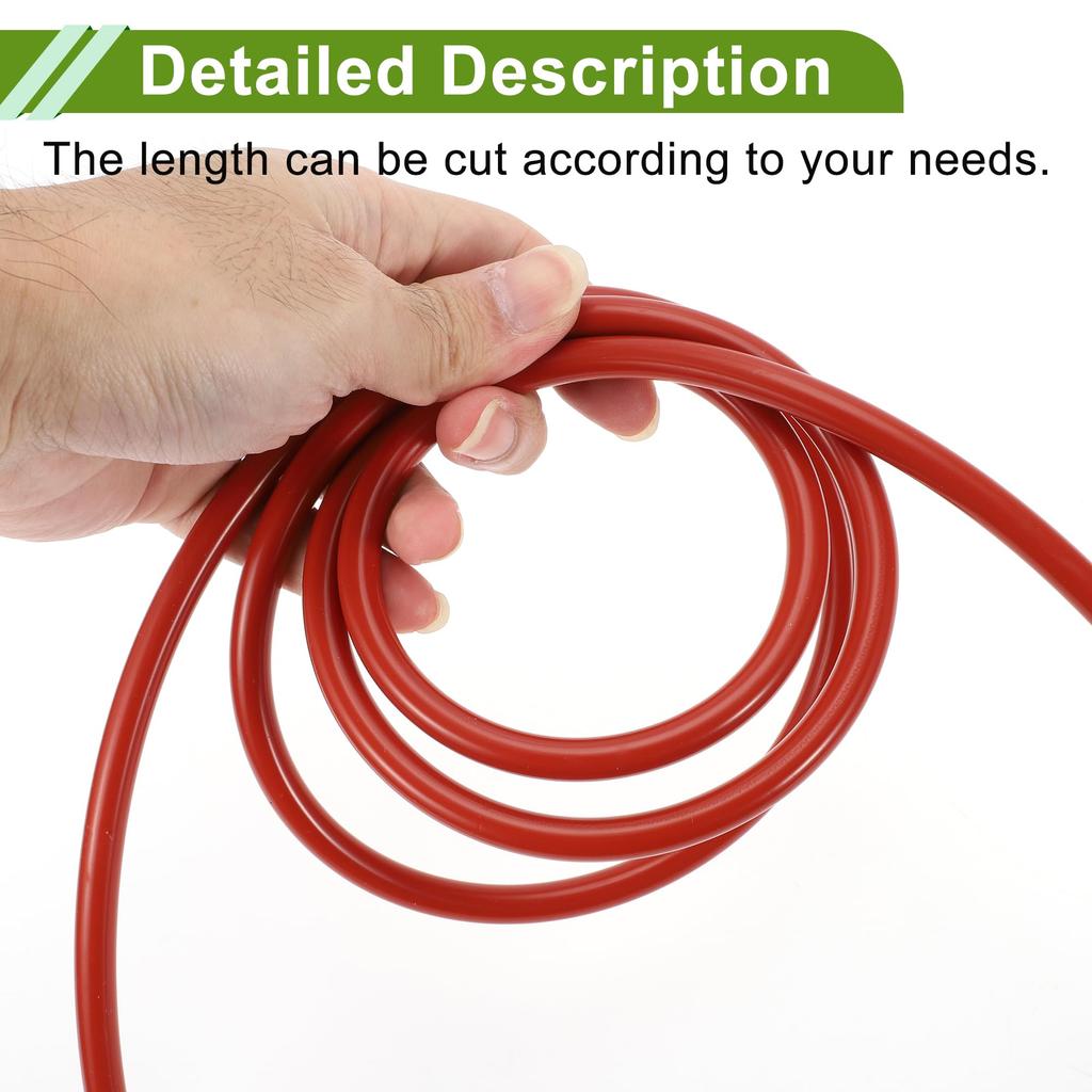 HOPESPANNER 6 Fuß 3/16" 4 mm Innendurchmesser 2 mm Dicke Ne-ss Silikon-Vakuumschlauch