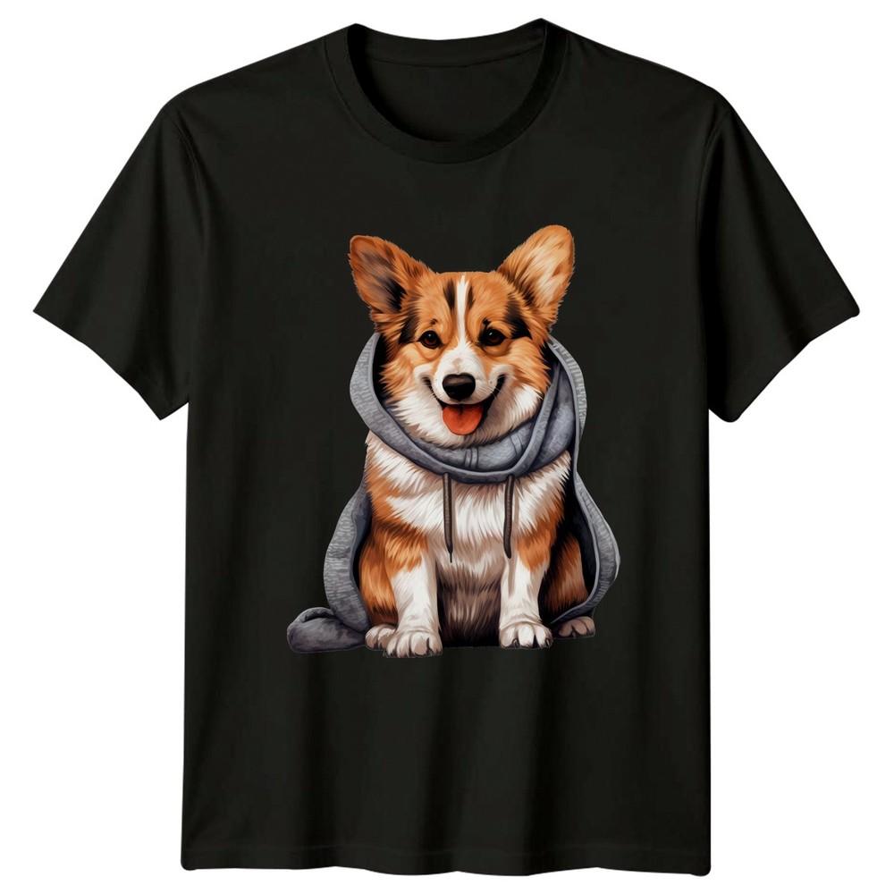 Corgi Dog Hoodie Dogs Animals Unisexs TShirt Unisexs Tee Graphic Unisex Top
