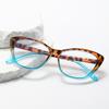 Ultra-Light Anti-Blue Light Reading Glasses Women Men Eye Protection Flowers Elegant Splicing Colors Presbyopic Eyeglasses