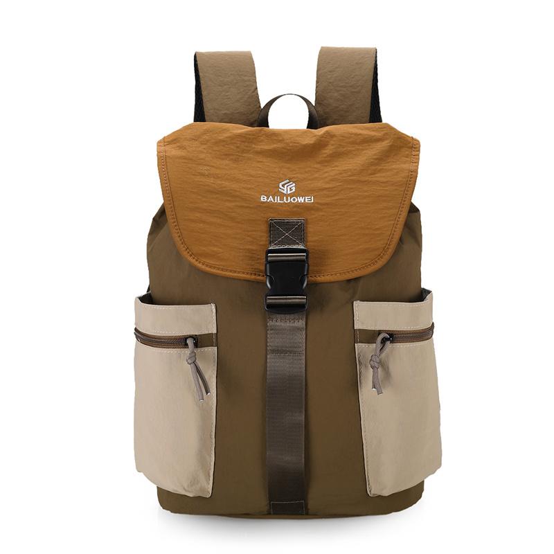 Color Block Rucksack Unisex Pendler Outdoor Reise Rucksack mit großer Kapazität