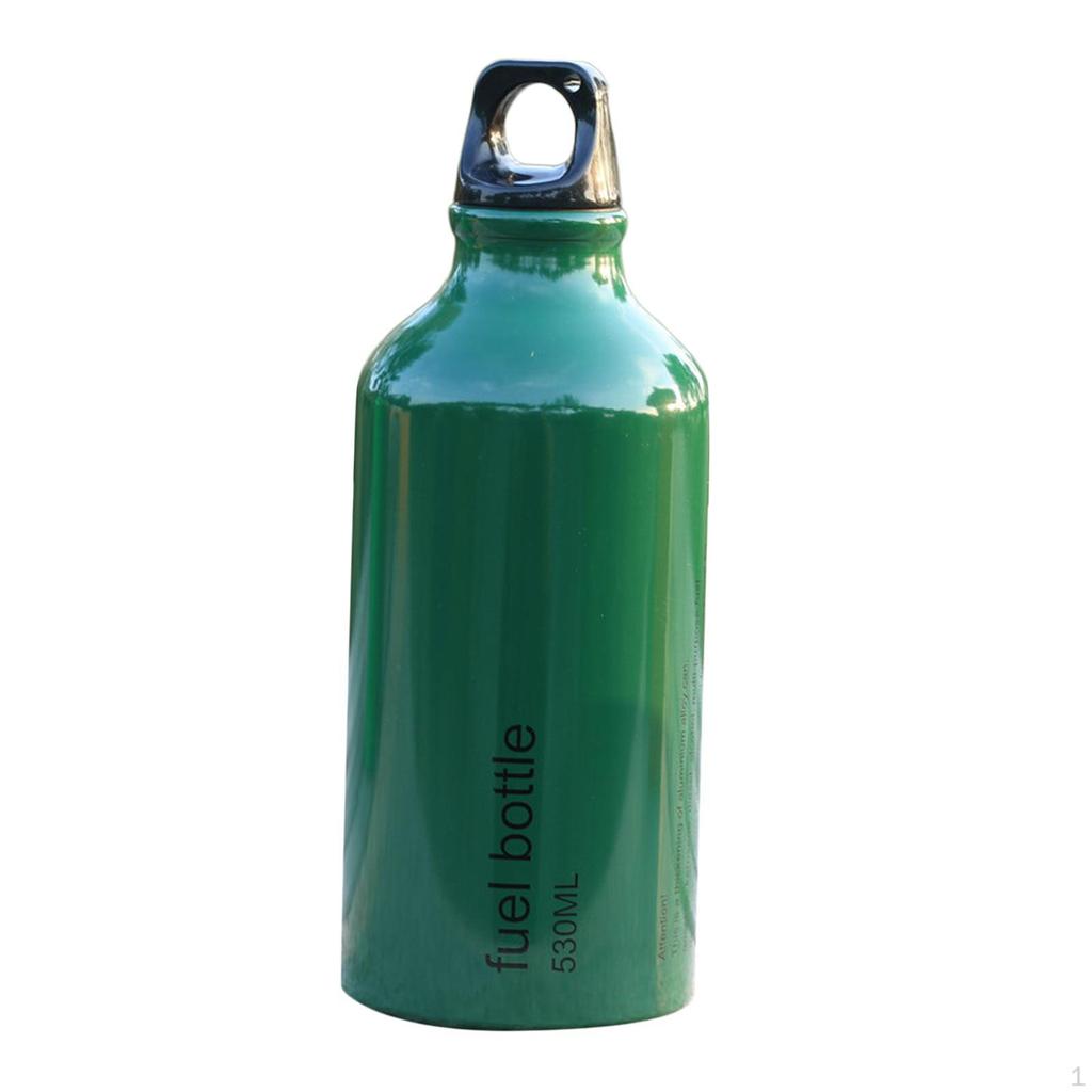 530ml Empty Bottle, Small Lightweight Aluminum Fuel Oil Storage Bottle for Camping, Hiking