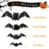 3d Bats Wall Stickers 4 Sizes Halloween Decorative Decals Wallpaper For Walls Doors Glass Tiles