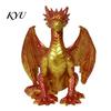 Office Table Sculpture Dragon Resin Statue, Sitting Wyvern Sculpture, 3D Medieval Figurine, Fantasy Desktop Dragons Props Ornament for Game