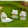 Niedliche Tischgarten-Dekoration DIY Mikro-Landschaftsbau Tiger Miniaturfigur Tierkreiszeichen