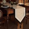 French Pastoral Style Table Flag Luxurious Retro Tassel Table Runner Suitable for Dining Tables TV Cabinets and Side Tables Middle Decorative Banner