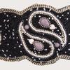 Elastic Corset Belt Cincher Belt Corset Belt Bohemian Underbust Corset Snap Waist Belt Female Girdle Beaded Waiststrap