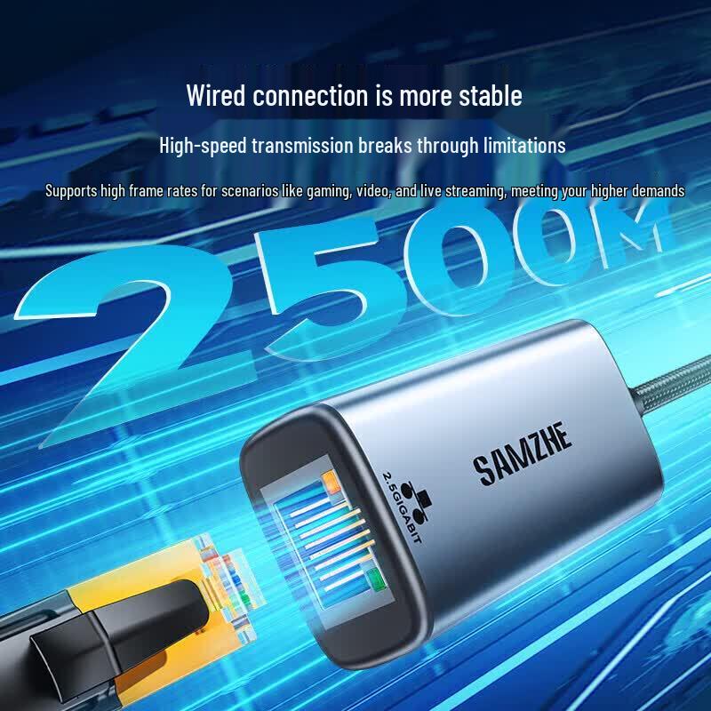 SAMZHE 2.5G USB-C to RJ45 Ethernet Adapter