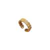 Real Gold Couple Ring, Women'S Tide Fashion Luxury Adjustable Opening Ring, Cold Wind Index Finger Ring