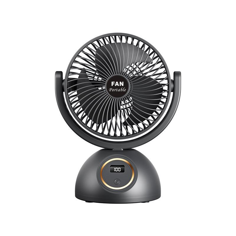 Silent USB Wall-Mounted Multi-functional Fan with Long Battery Life and Smart Digital Display