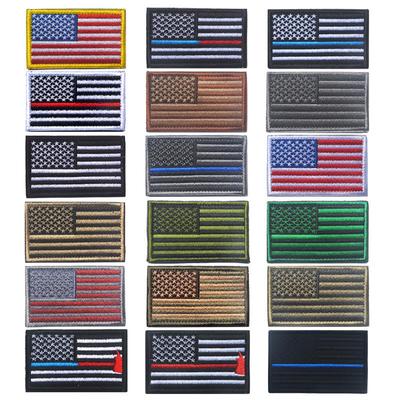 In-Stock USA Flag Patch: Stylish Stars and Stripes Embroidered Velcro Patch for Outdoor Bags