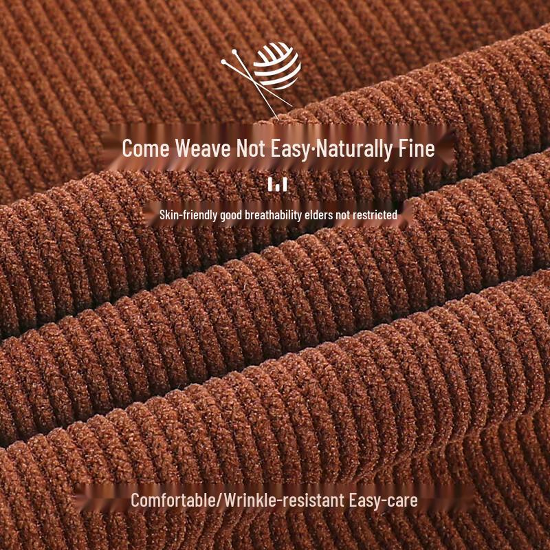 Elderly Women's Thickened Plush-Lined Winter Pants