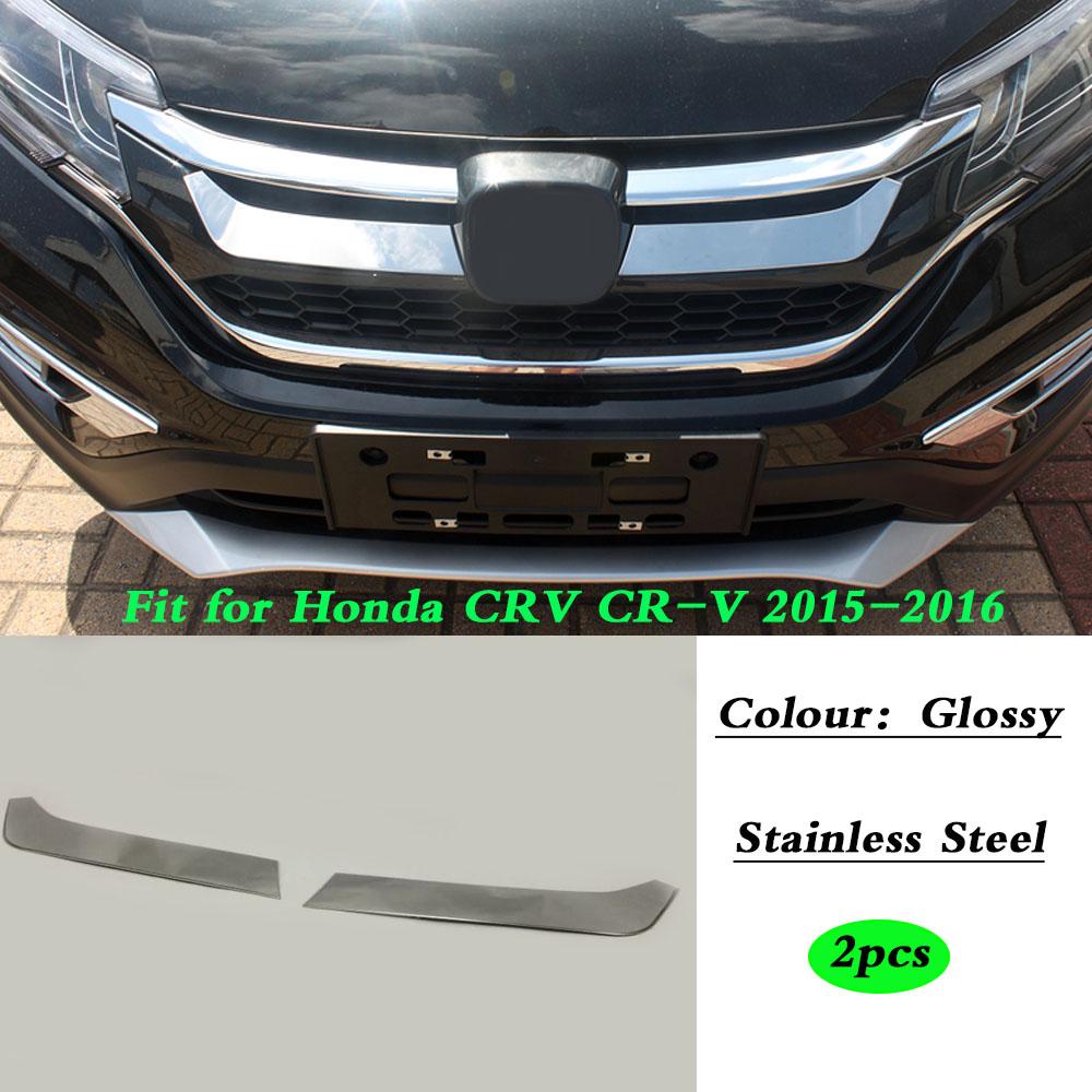 For Honda CRV CR-V 2012 2013 2014 2015 2016 Car ABS/Steel Cover Bumper Engine Trim Racing Front Grid Grill Grille Molding Edge