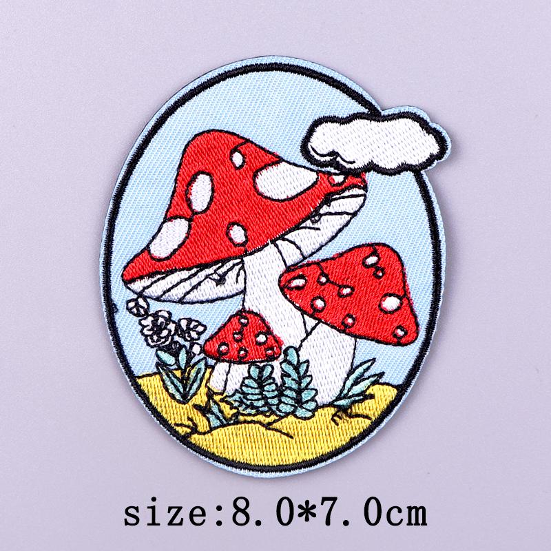 Punk Embroidery Patch Iron-On Patches For Clothing Thermoadhesive Patches On Clothes Letters Flame Embroidered Patch For Clothes