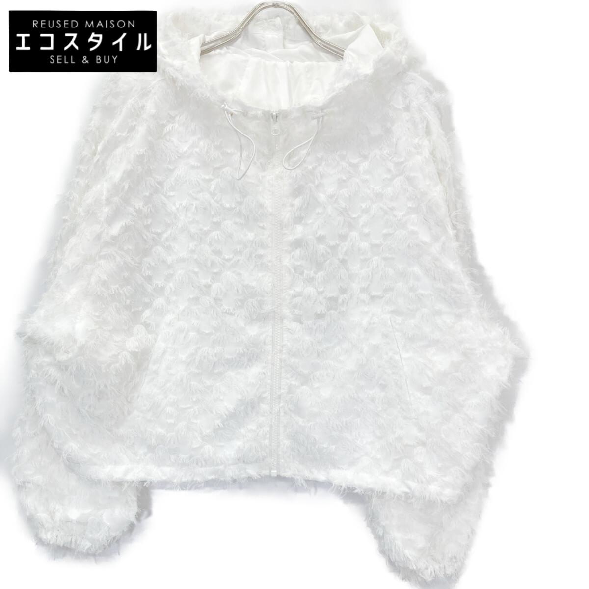 

cygne White CY2511-07-038 Cut Jacquard Parka eluu tops F whiteUsed