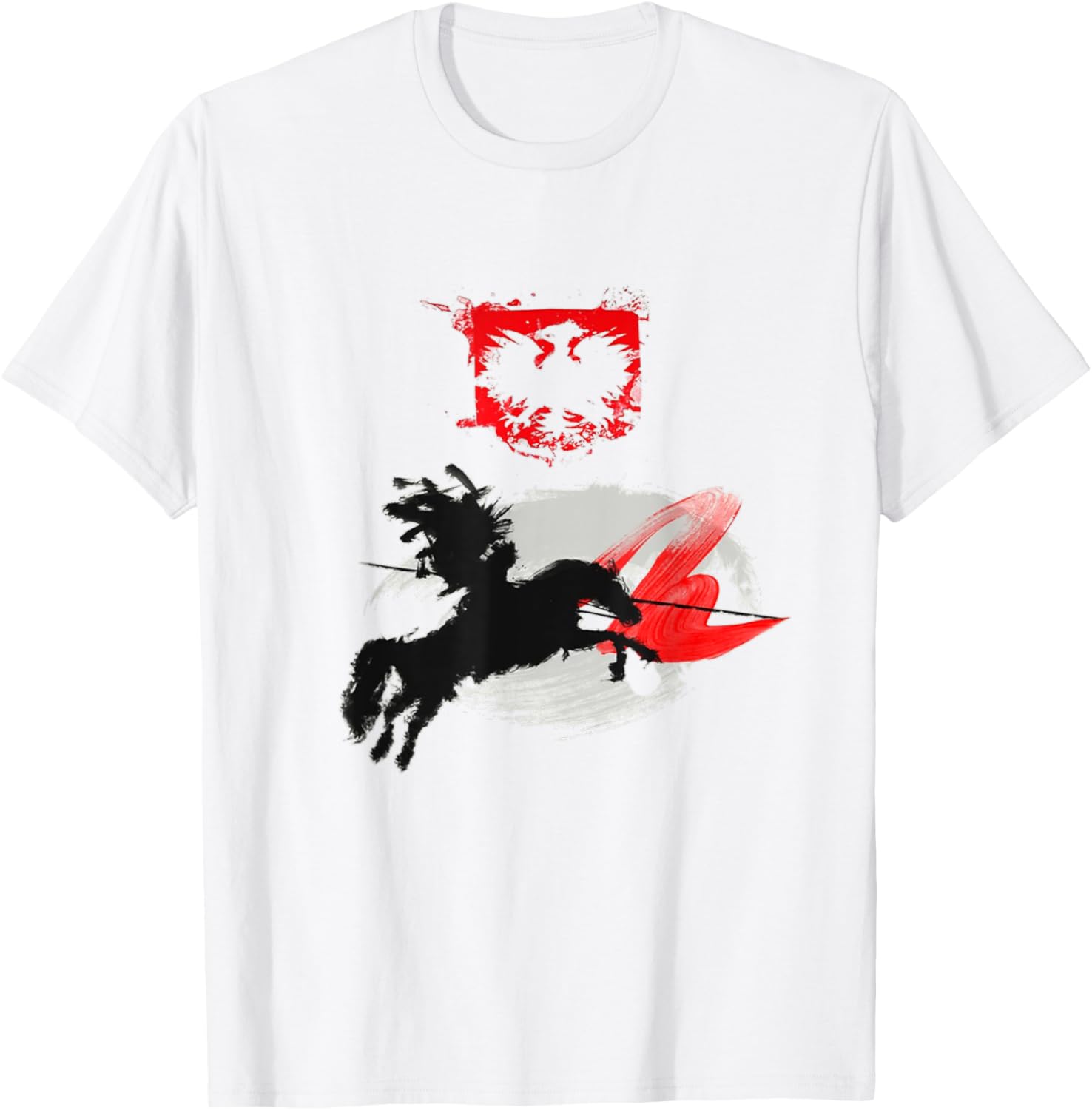 Polish Winged Hussar Cavalry T-Shirt Short Sleeve Casual 100% Cotton Shift S