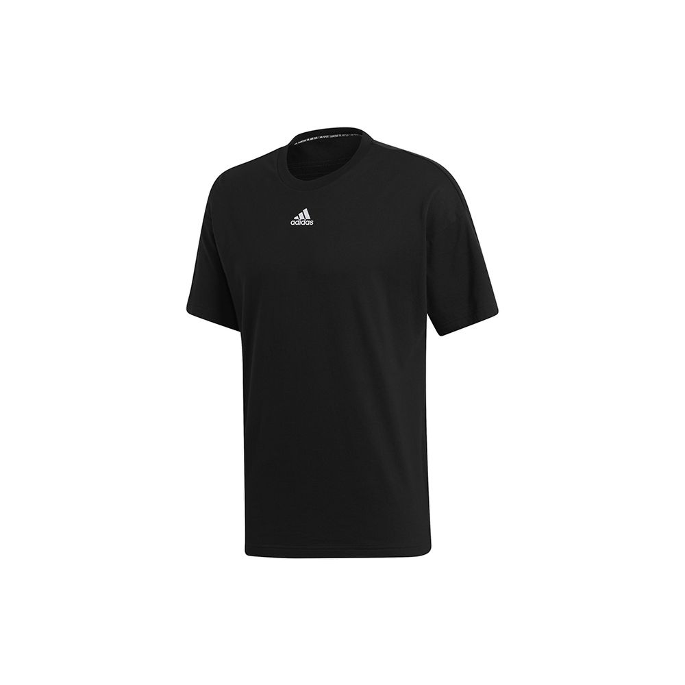 Adidas 3-Streifen Trainings-Rundhals-Kurzarm-T-Shirt Herren Tops Schwarz EB5277