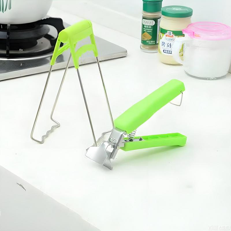 Stainless Steel Plate Lifter With Silicone Stainless Steel Bowl Clamp Anti-Scalding Clamp Kitchenware
