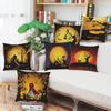 Stylish Invisible Zipper Halloween Cushion Cover For Sofa And Bed