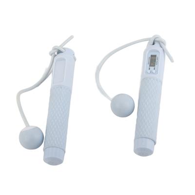 Springseil mit Zähler Smartes Elektronisches Seilloses Springseil mit Gewichtskugel für Indoor Outdoor Fitness Übung Blau