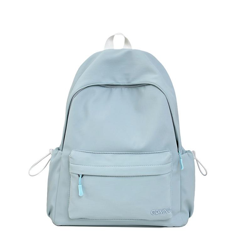 New trendy fashion simple solid color high value nylon going out travel leisure backpack