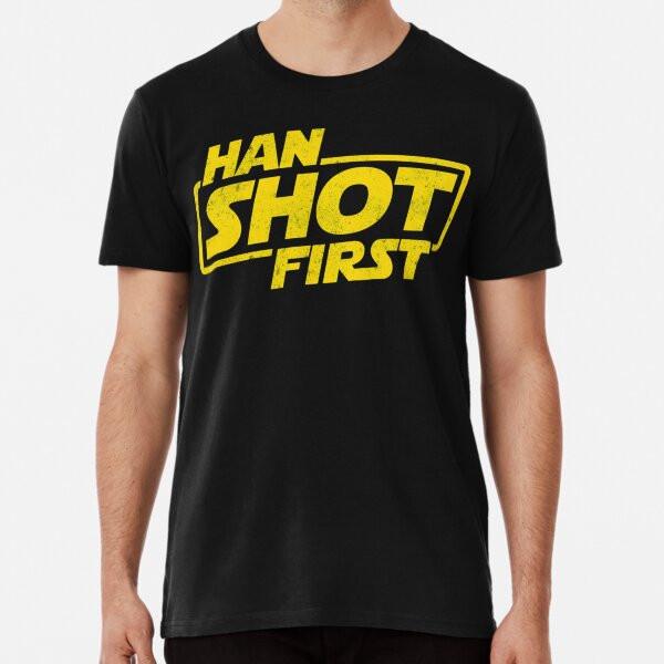 

Han Shot First, Geek Shirt, Han Shot first F S to 5XL Made in the AU/USA T-Shirt 3XL